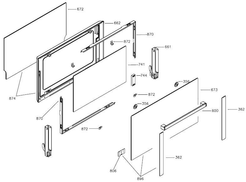 Gorenje Gőzpároló ajtózsanér