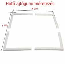 Hűtő és fagyasztó szekrény ajtógumi