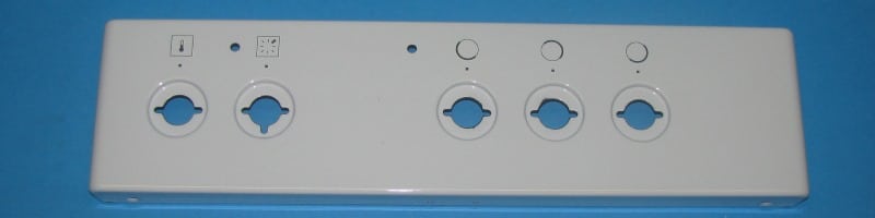 Tűzhely előlap (gombok mögötti) 3 lap + sütő fehér színben