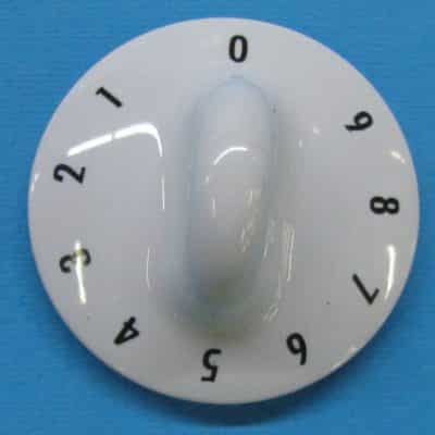 Kerámialapos tűzhely főzőzóna forgatógomb (fehér)