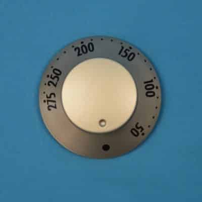 Sütő hőfokszabályzó gomb INOX színű