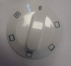 Sütő funkcióválasztó gomb fehér színben