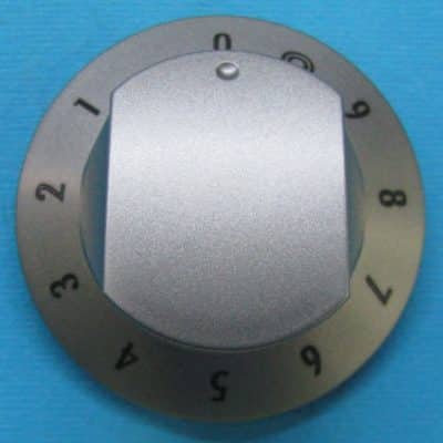 Főzőlap forgatógomb (kiegészítőkörös) INOX színű