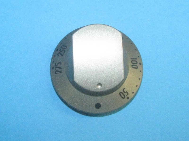 Sütő hőfokszabályzó gomb INOX színű