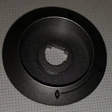 Gomb rozetta INOX színű