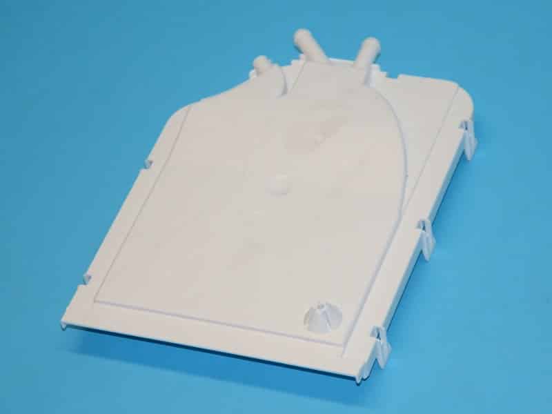 Mosószerfiók fogadó tető