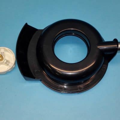 Gyümölcscentrifuga szétválasztó edény fekete színben