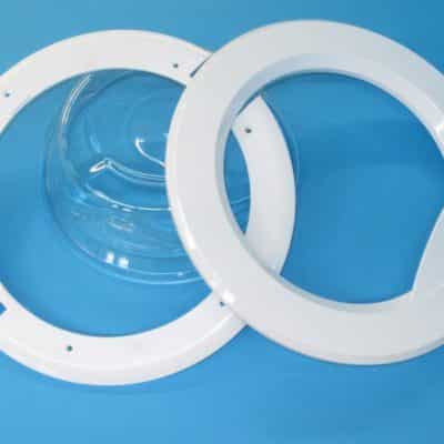 Mosógép ajtóüveg külső belső kerettel együtt