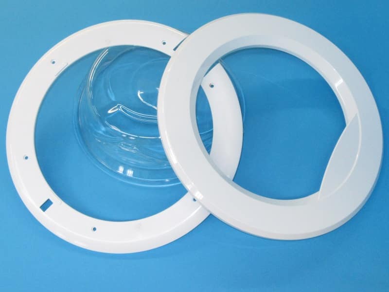 Mosógép ajtóüveg külső belső kerettel együtt