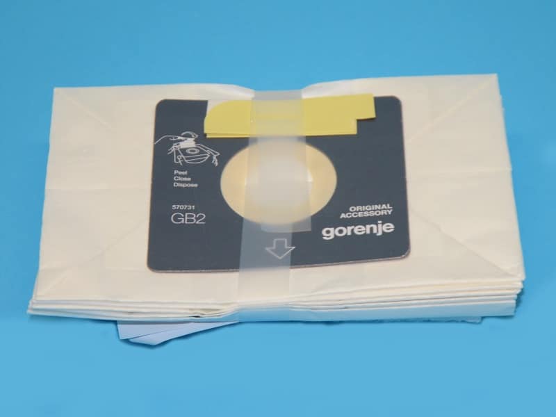 Gorenje porzsák GB2PBU Universal 5 darab/csomag + 1db motorvédő szűrő