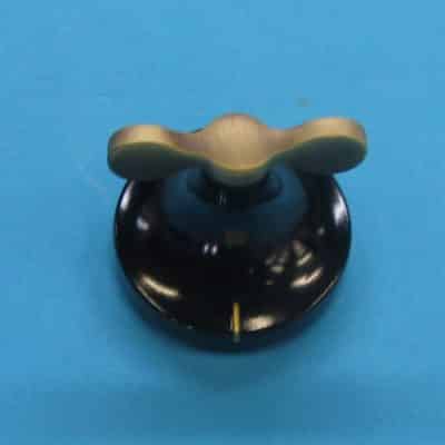 Gáz főzőlap forgatógomb ( Retro ) fekete