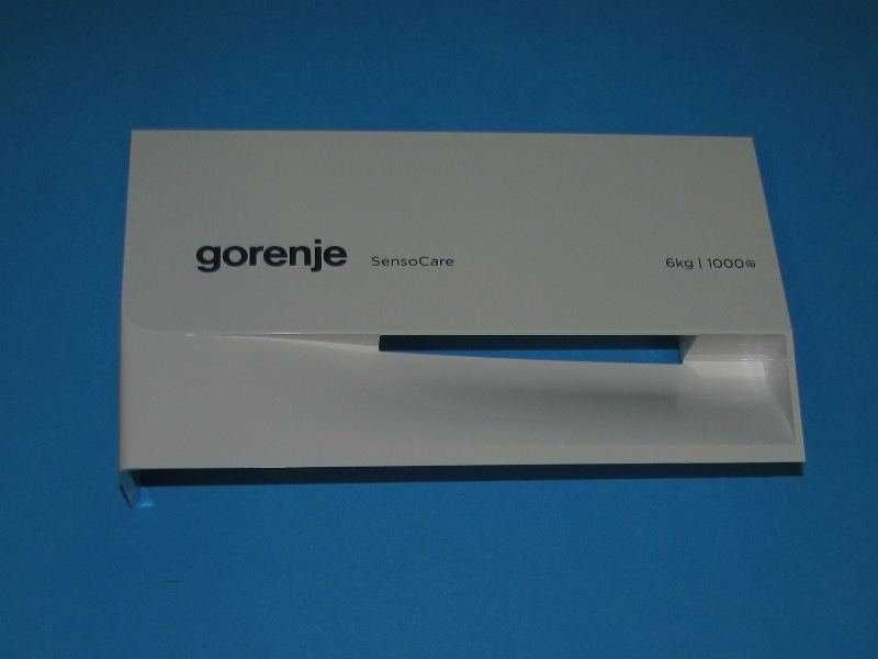 Mosógép mosószeradagoló előlap