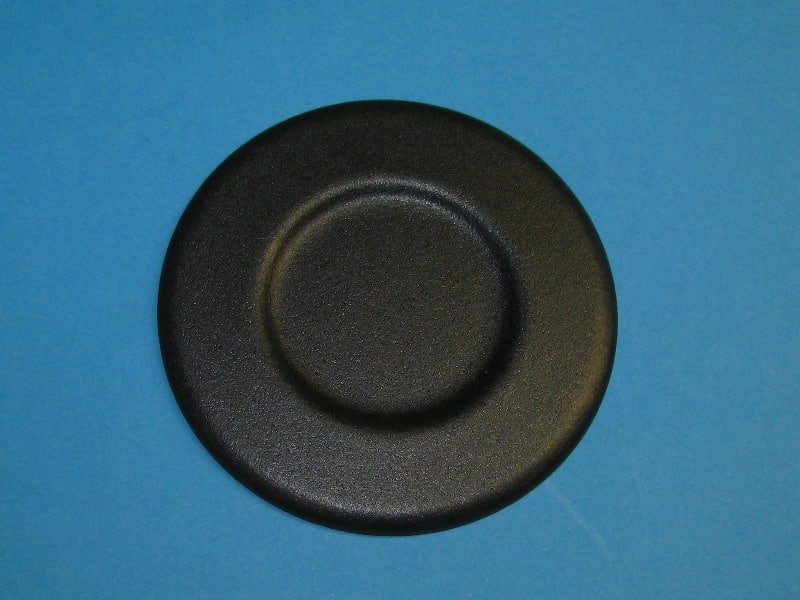 Gázrózsa fedél matt fekete, közepes Ø6,8cm