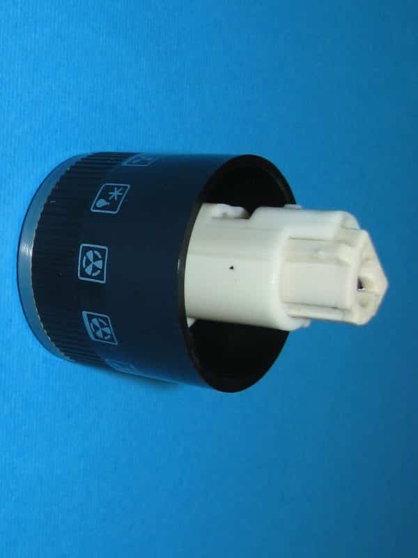 Gorenje tűzhely forgatógomb INOX/fekete színben