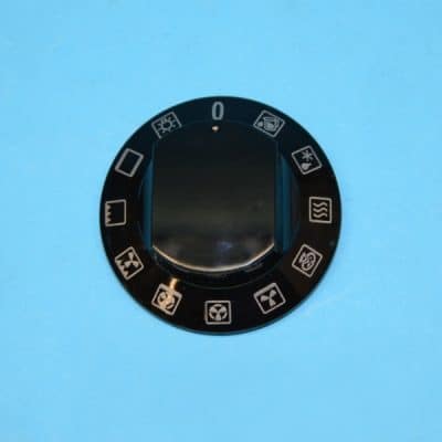 Tűzhely forgatógomb fekete színben