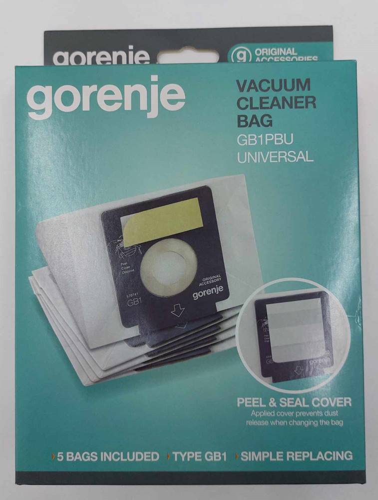 Porszívó papír porzsák GB1PBU (5db/cs)