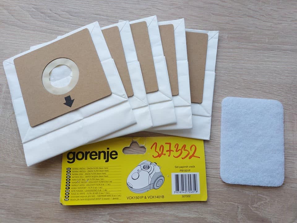 Porszívó papír porzsák készlet