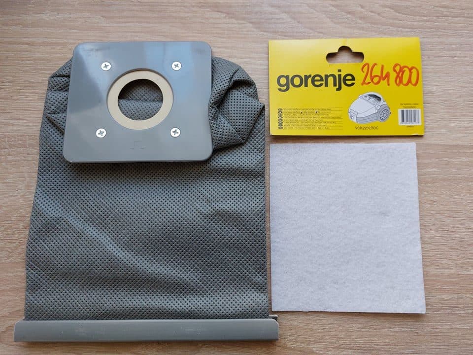 Gorenje porszívóhoz textilzsák + mikrofilter
