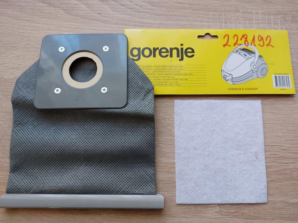 Porszívó textilzsák+filter