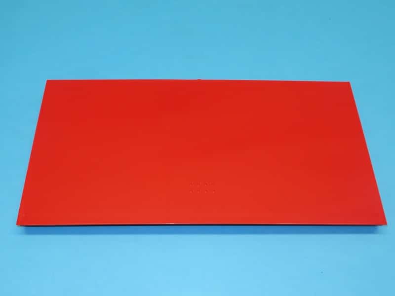 Szárítógép hőcserélő fedél piros színben