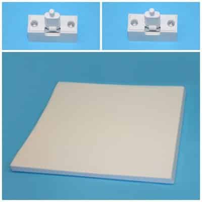 Tűzhelytető fehér (lehajtható) 2 darab zsanérral