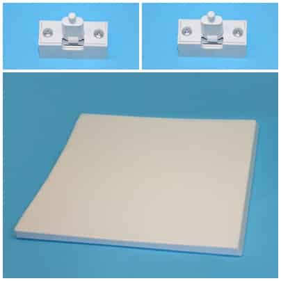 Tűzhelytető fehér (lehajtható) 2 darab zsanérral