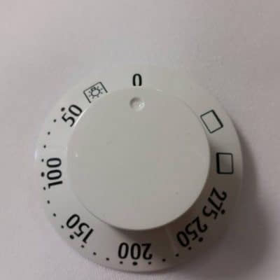 Sütő hőfokszabályzó gomb fehér