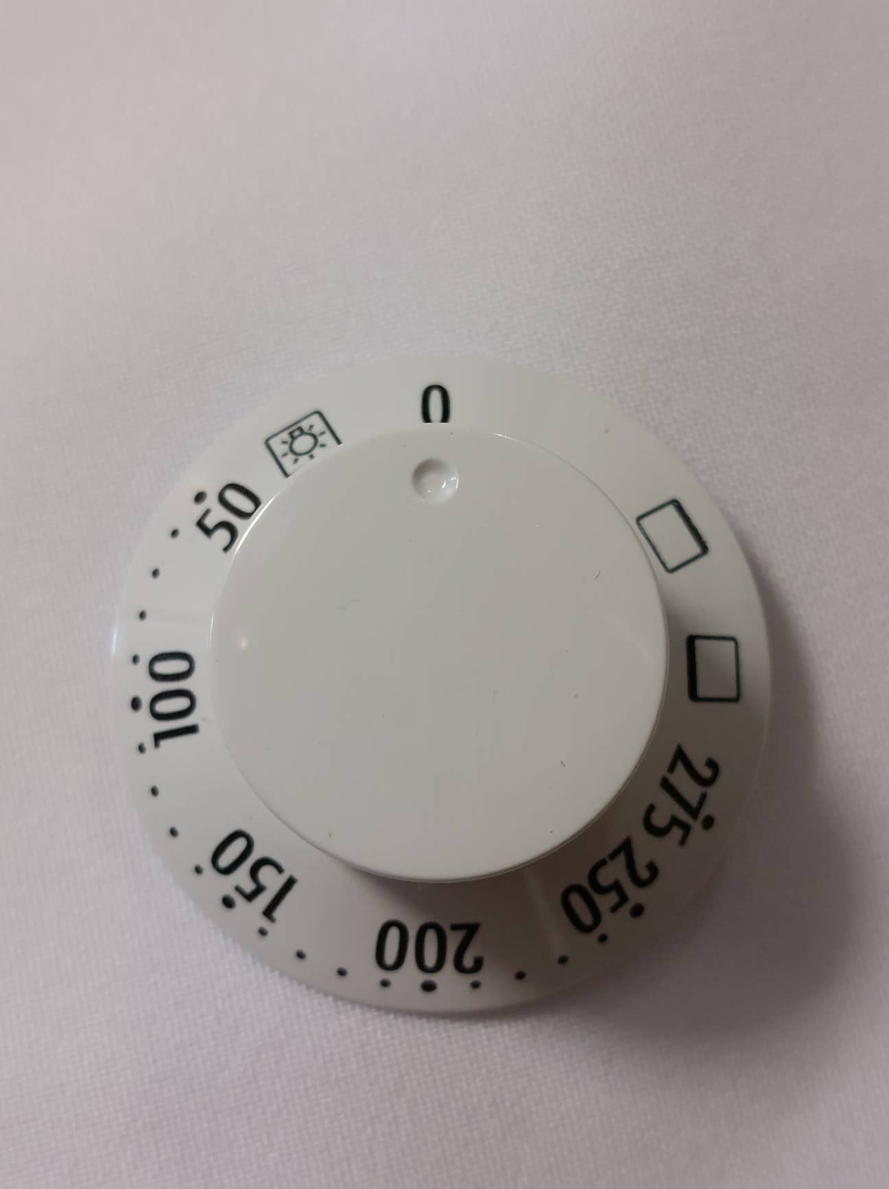 Sütő hőfokszabályzó gomb fehér