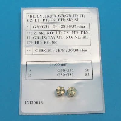 Főzőlap PB-fúvoka szett (kétlapos)