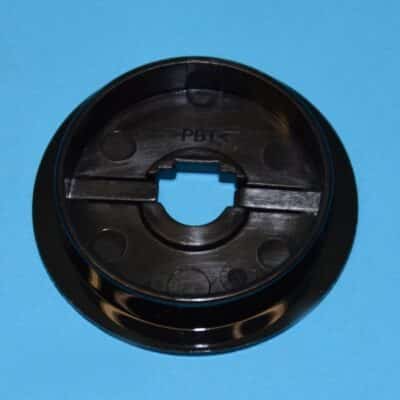 Gomb rozetta (fekete)