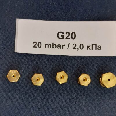 Gáztűzhelyhez PB-gáz fúvóka szett G20/20