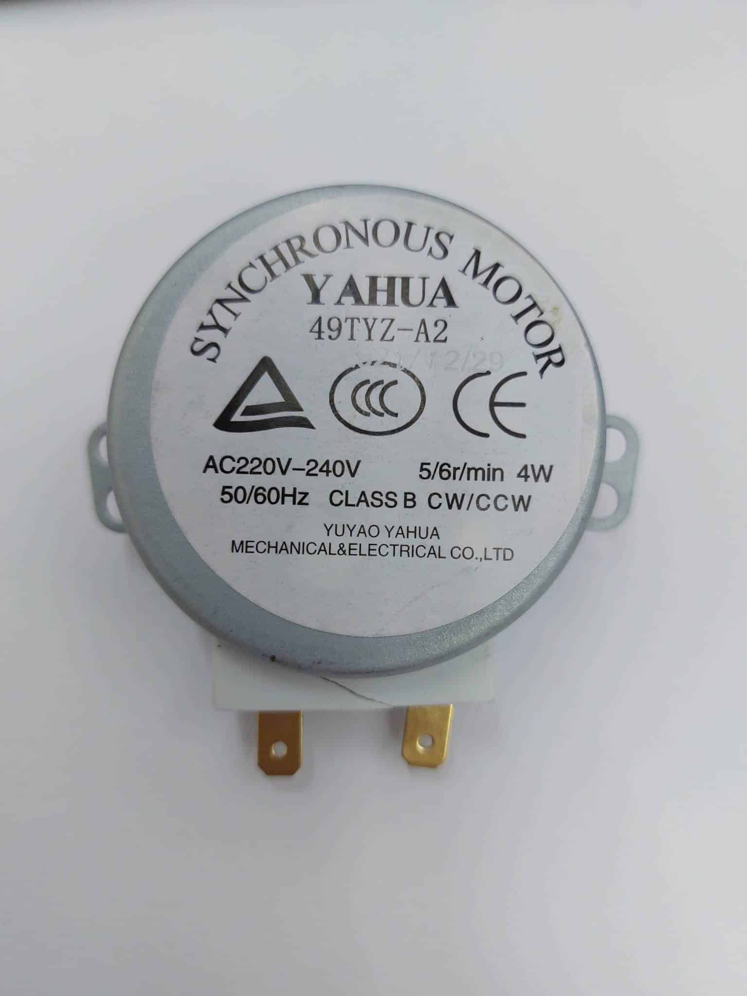 Tányérmeghajtó motor mikróhoz