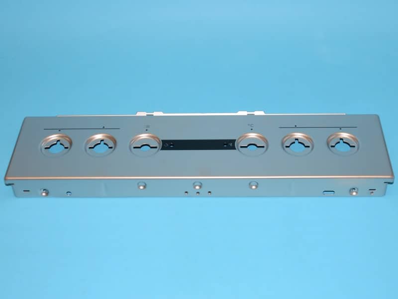 Tűzhely gombok mögötti előlap INOX színben