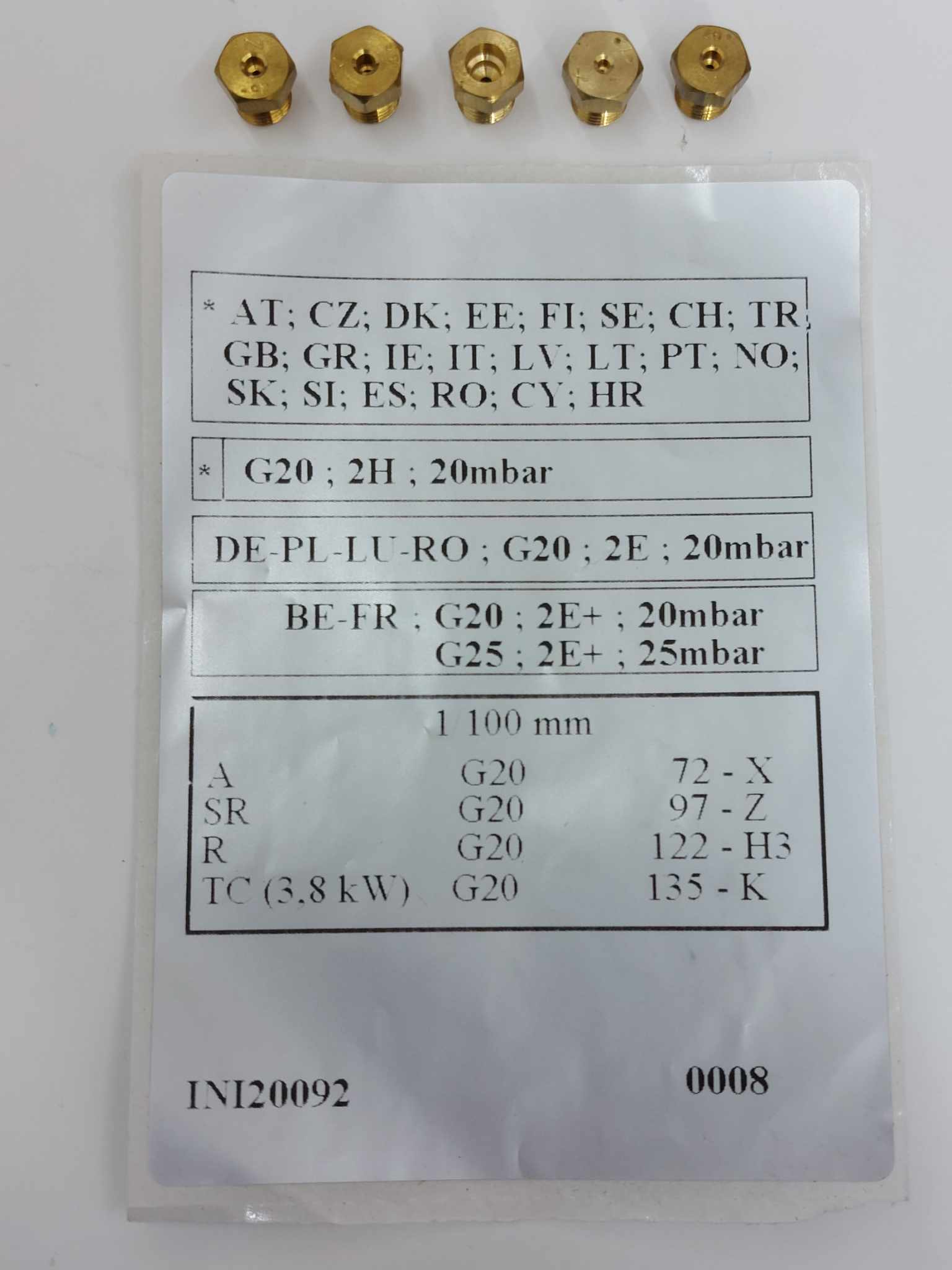 PB-gáz fúvóka készlet G30/28-30