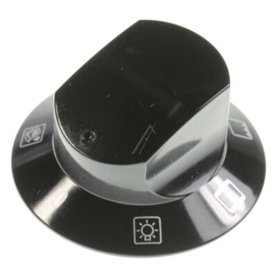 Sütő funkcióválasztó forgatógomb fekete színben