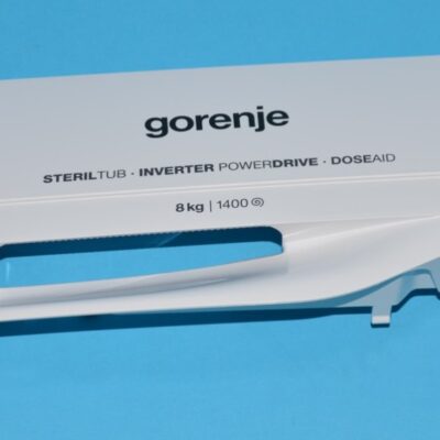 Mosógép mosószertartó fiók előlap