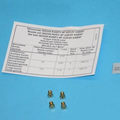 Földgáz fúvóka szett